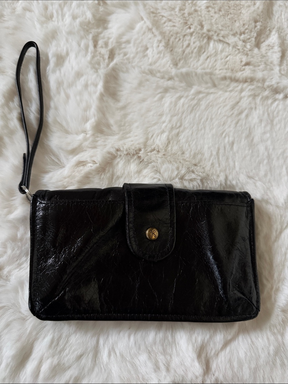 HOBO Black Wristlet Clutch